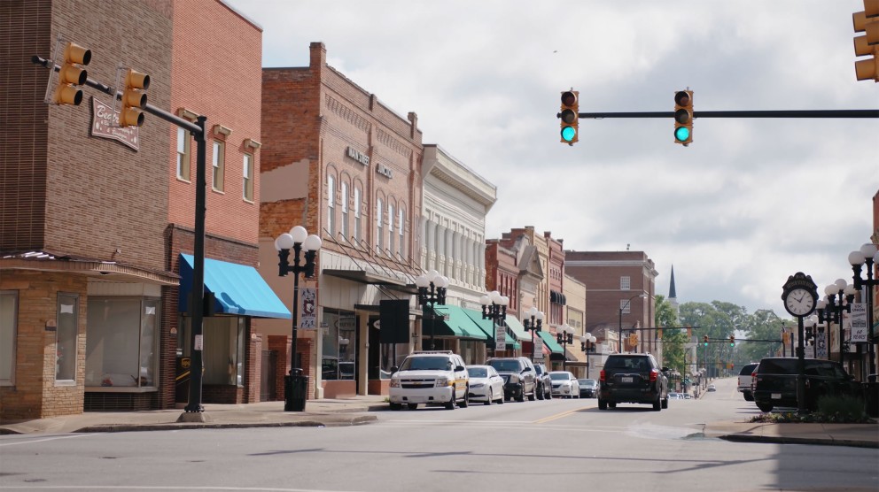 Downtown-intersection