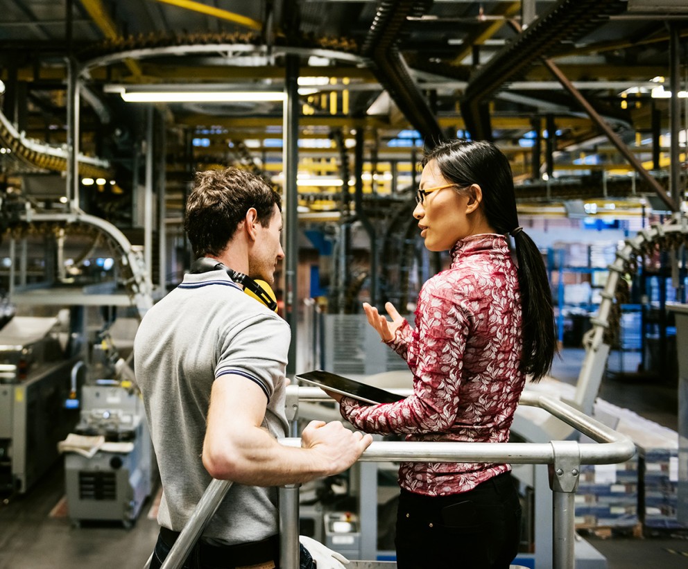 interior of industrial building